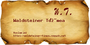 Waldsteiner Tímea névjegykártya